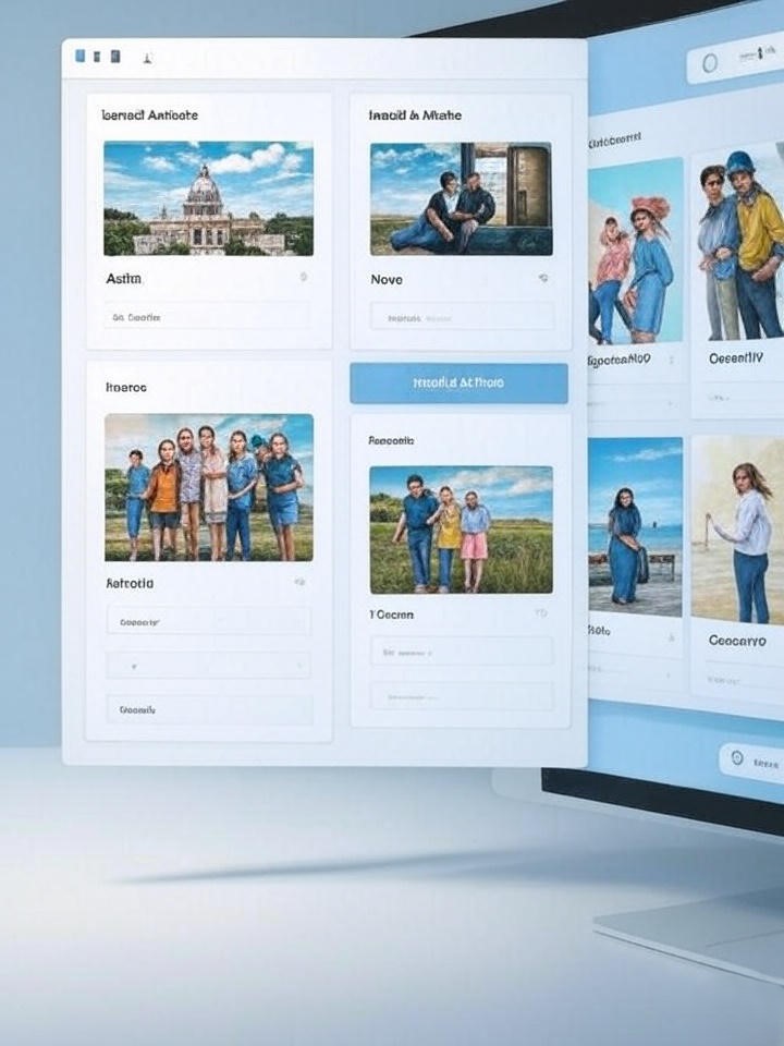 WordPress dashboard showing theme thumbnails like Astra, Neve, and OceanWP with Install & Activate button highlighted
