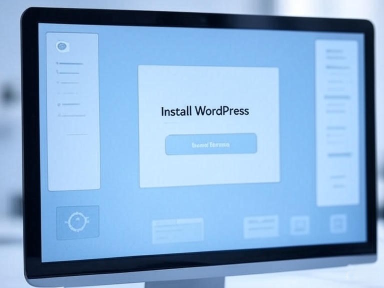One-click WordPress installation using hosting dashboard