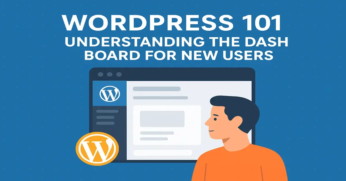 WordPress 101: Understanding the Dashboard for New Users 1 WordPress Dashboard interface for new users showcasing posts, pages, and settings in a beginner-friendly design.